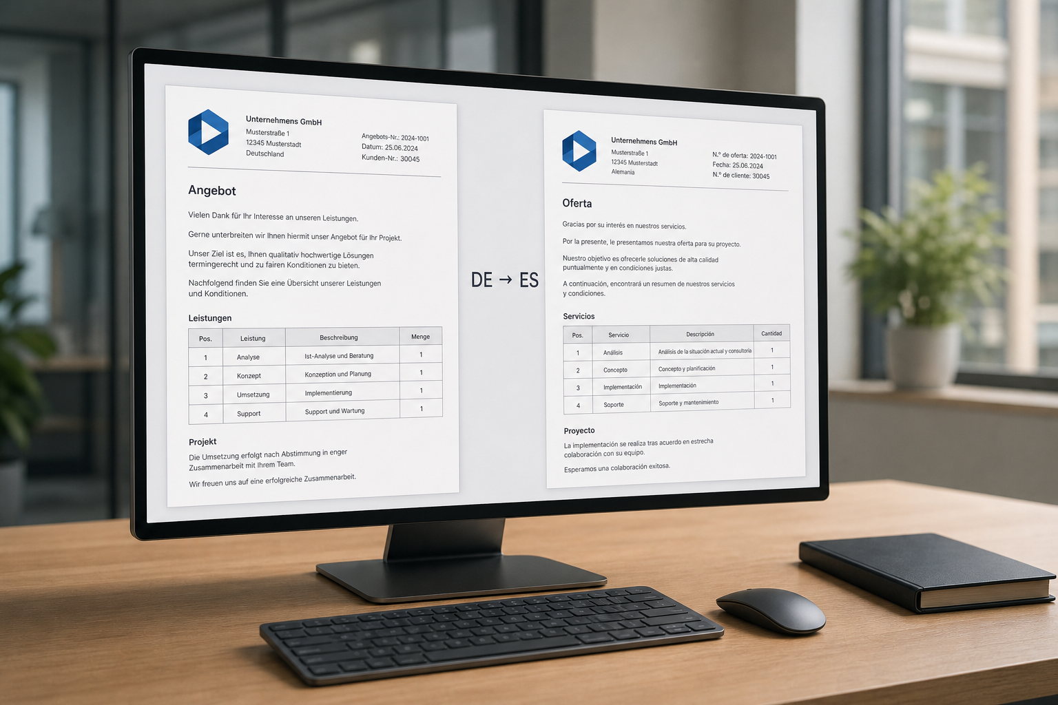 Word-Dokument übersetzen ohne Formatierung verlieren